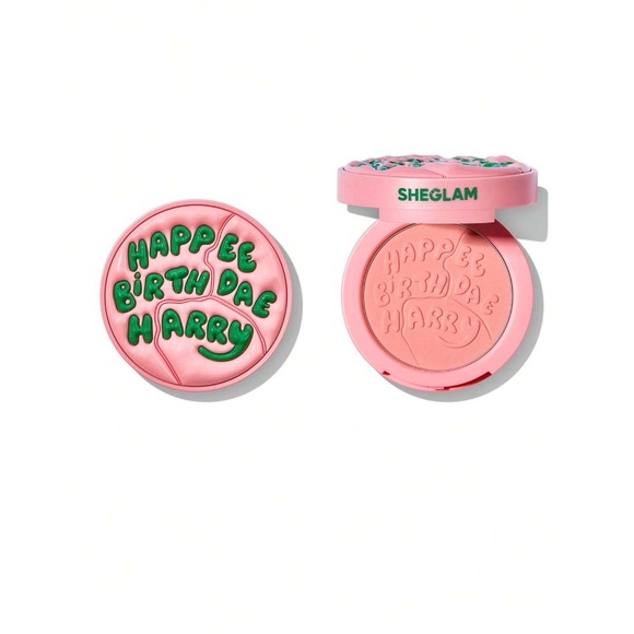 Sheglam Other - SHEGLAM Pink 'happy Birthday Harry' Pressed Blush Compact